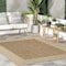 Nuloom Asha Simple Border Indoor/Outdoor Area Rug 4ft GBCB02B-S404 - alternate 1